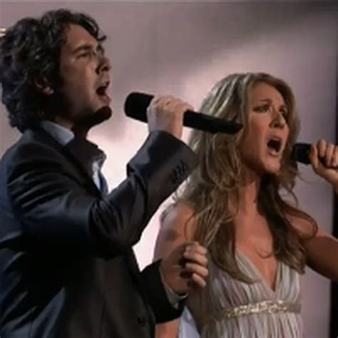 celine josh groban|josh groban singing the prayer.